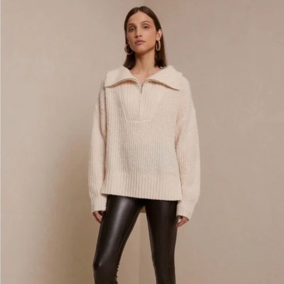 A.L.C. Zip Wool Blend Sweater - Picture 1 of 14